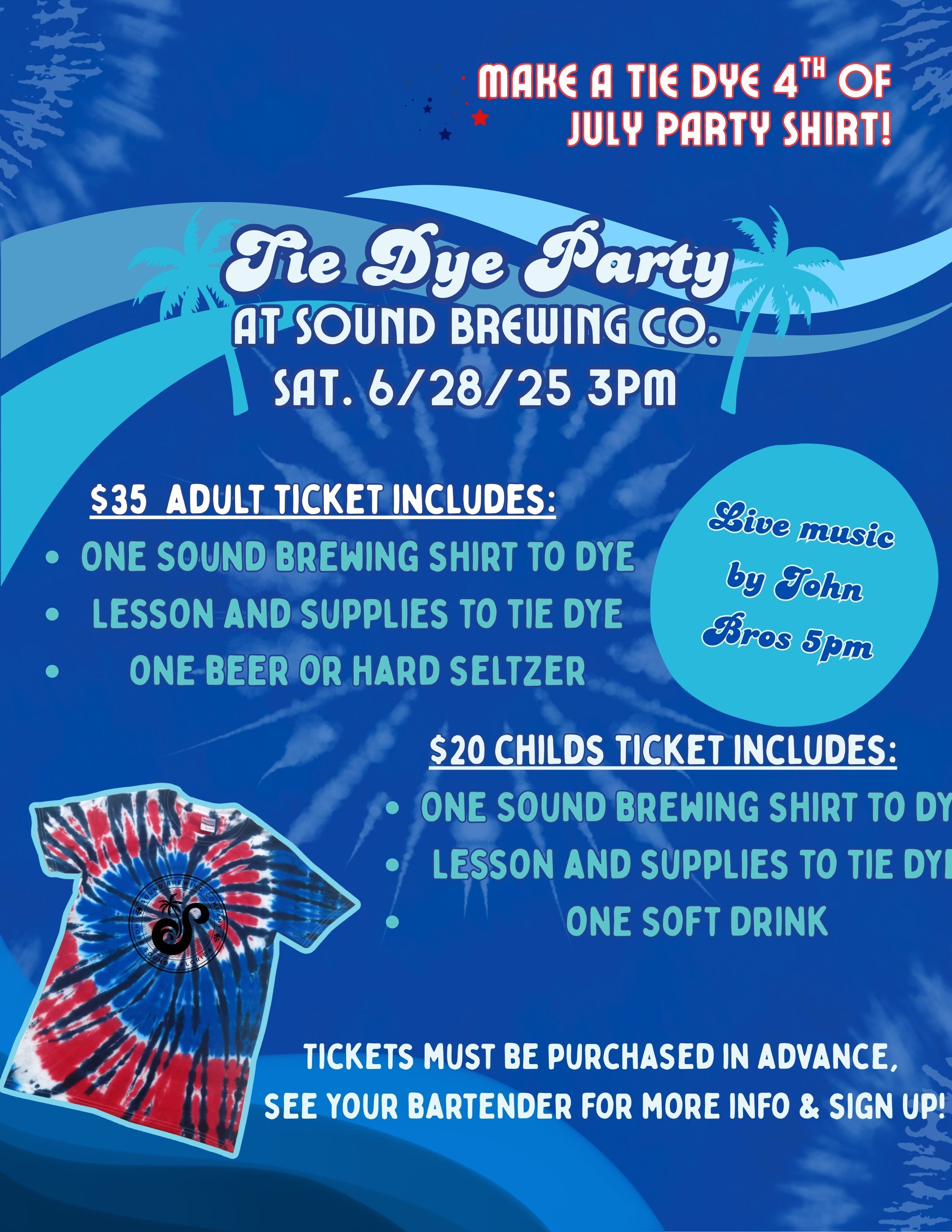 Tie Dye Party At Sound Brewing Image